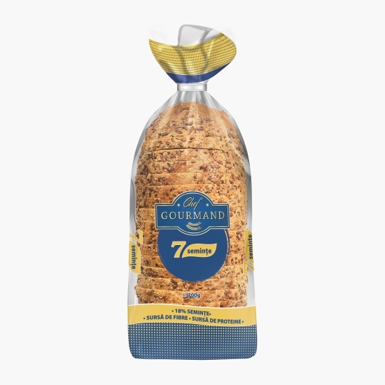 Pâine 7 semințe, feliată 700g