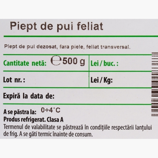 Piept de pui feliat 500g