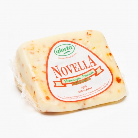 Brânză Caciotta Novella cu ardei picant 200g