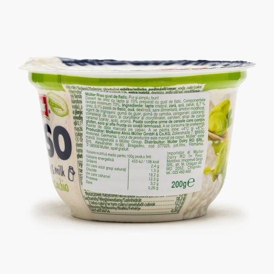 Orez cu lapte cu gust de fistic 200g