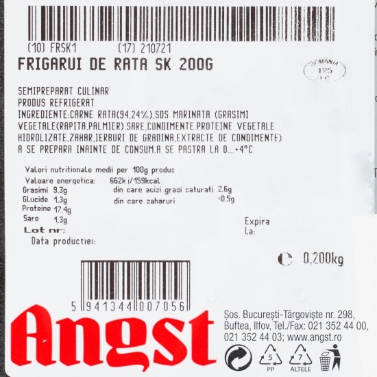 Frigărui de rață 200g