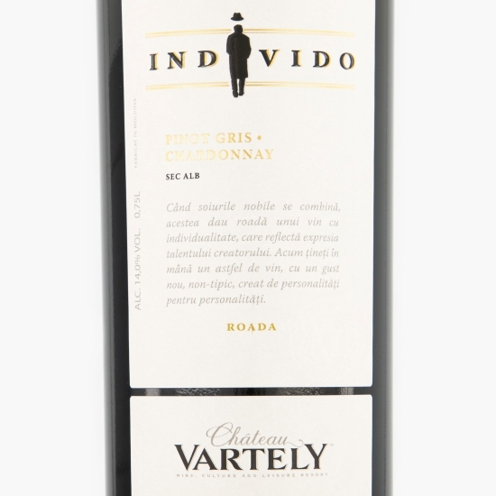 Vin alb sec Individo Pinot Gris & Chardonnay, 14%, 0.75l