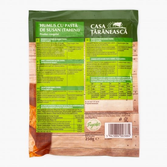 Humus cu pastă de susan (tahini) 250g