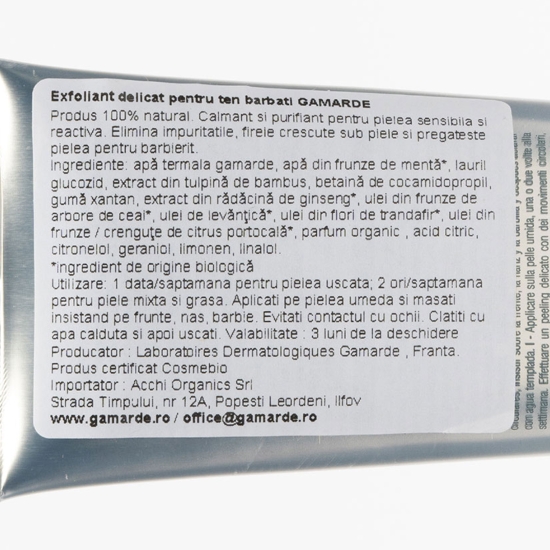 Exfoliant bio delicat pentru ten bărbați 100g