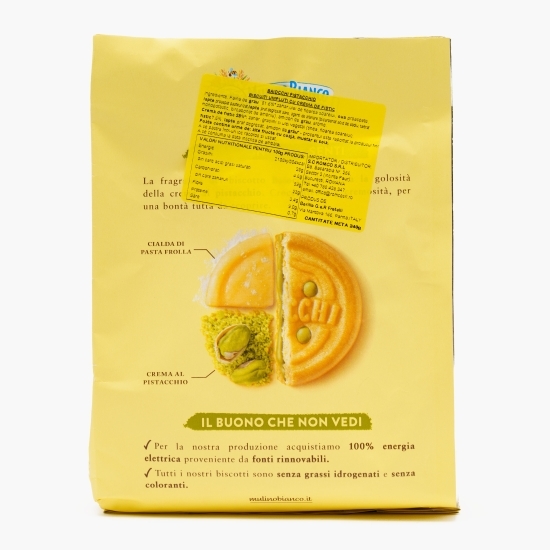 Biscuiți cu cremă de fistic Baiocchi, 240g