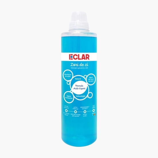 Detergent lichid pentru rufe, cu bicarbonat de sodiu, Zori de zi, 30 spălări, 1.5l
