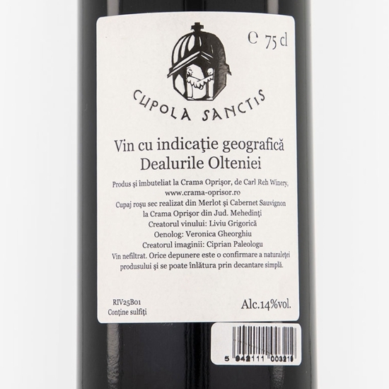 Vin roșu sec Sfinții Constantin și Elena, 14%, 0.75l