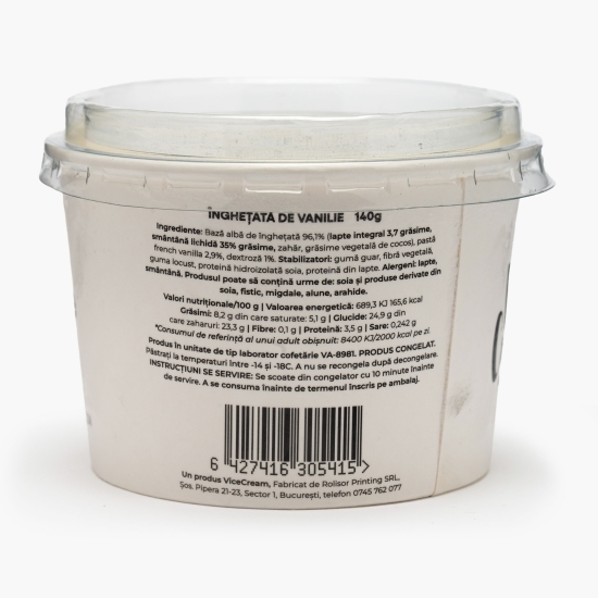 Înghețată artizanală cu aromă de vanilie 140g