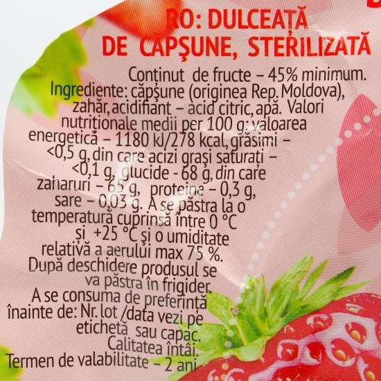Dulceață de căpșune 680g