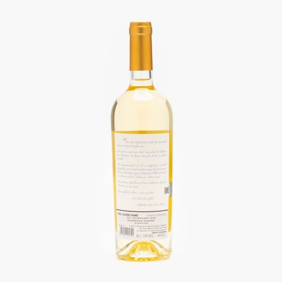 Vin alb demisec Sauvignon Blanc, Chardonnay, Fetească Albă, 12%, 0.75l