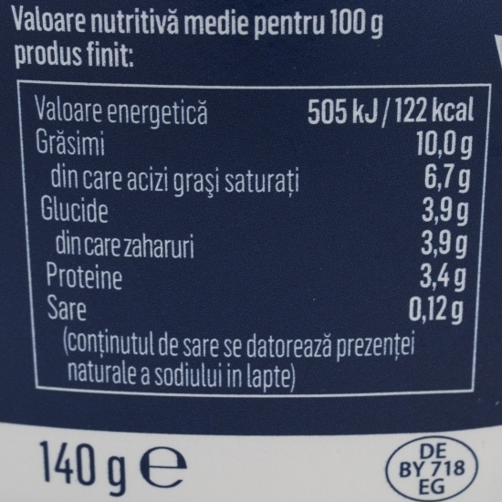Iaurt în stil grecesc 10% grăsime 140g