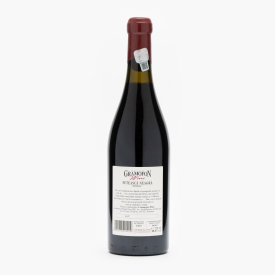 Vin roșu demisec Fetească Neagră, 15.3%, 0.75l