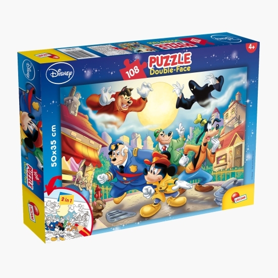 Puzzle Mickey Mouse detectiv 2 in 1, +4 ani