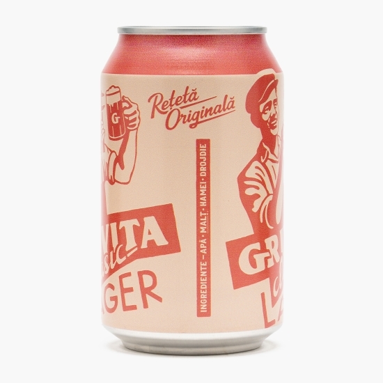 Bere Clasic Lager, doză 330ml