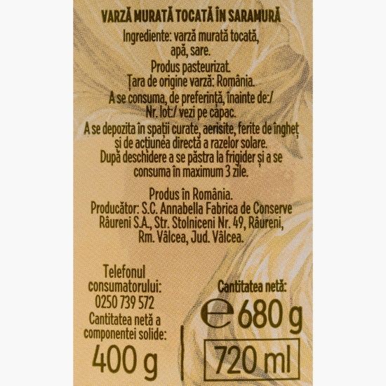 Varză murată tocată 680g