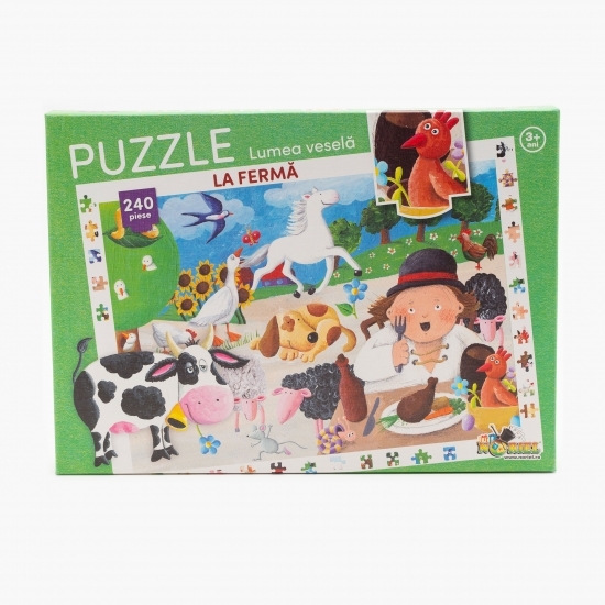 Puzzle - Lumea veselă la fermă (240 piese) 3+ ani