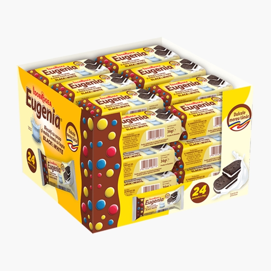 Biscuiți sandwich Black&White 864g (24x36g)