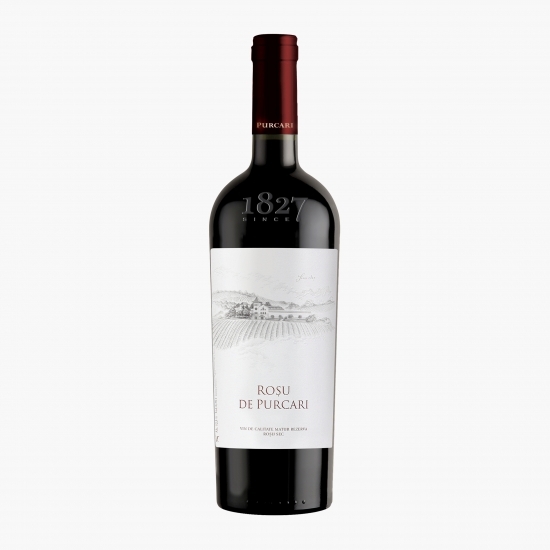 Vin roșu sec Cabernet Sauvignon, Merlot şi Malbec, 12.5%, 0.75l