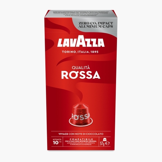 Qualita Rossa, 10 băuturi, capsule cafea compatibile Nespresso