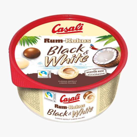 Bomboane cu rom și cocos Rum Kokos Black & White 300g
