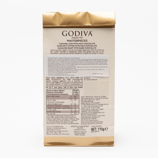 Ciocolată asortată cu umplutură 40% (praline, caramel, ganache) 115g