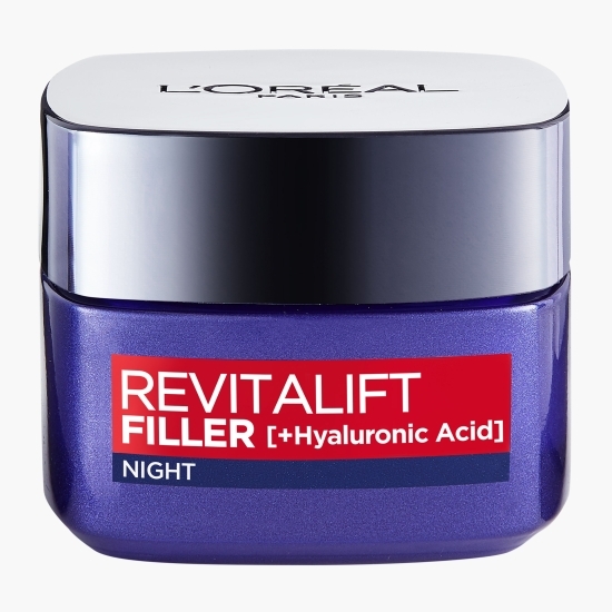 Cremă de noapte antirid Revitalift Filler + Hyaluronic Acid, 50ml