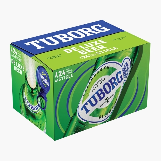 Bere blondă pasteurizată, sticlă 24x330ml