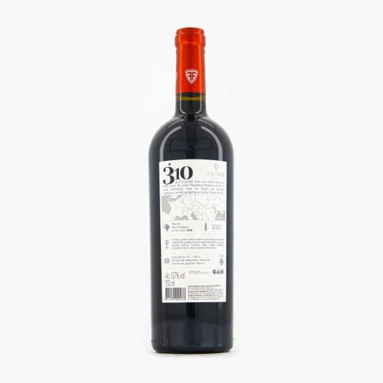 Vin roșu sec Merlot Rară Neagră, 13.7%, 0.75l