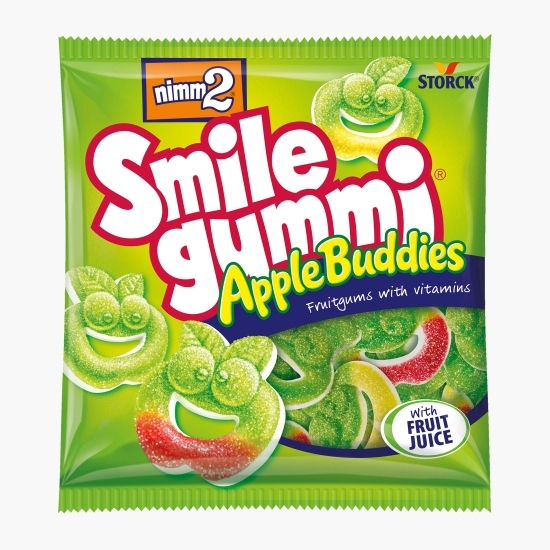 Bomboane gumate Smile gummi Apple slices 90g