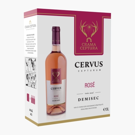 Vin rose demisec Cervus, 13%, bag in box 3l