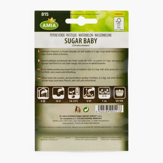 Semințe pepene verde Sugar Baby 2g
