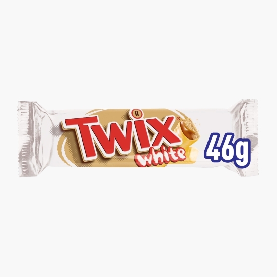 Baton cu biscuit și caramel învelit în ciocolată albă 46g