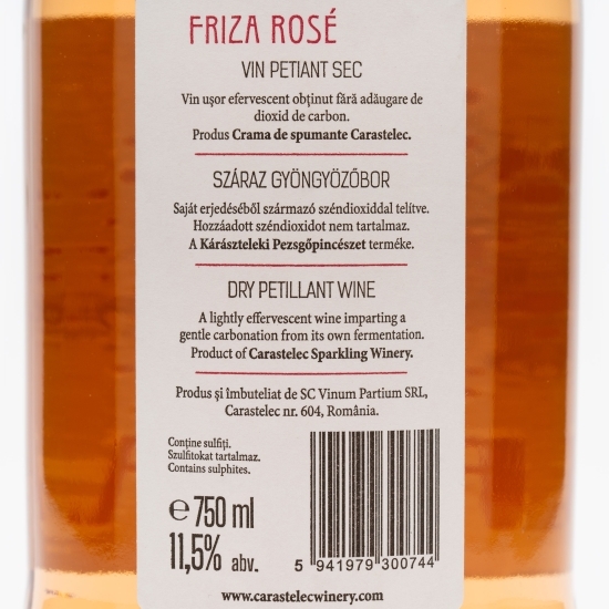 Vin rose sec Pinot Noir Friza, 11.5%, 0.75l