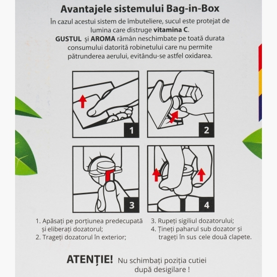 Suc de mere și coacăze roșii, bag in box 2l