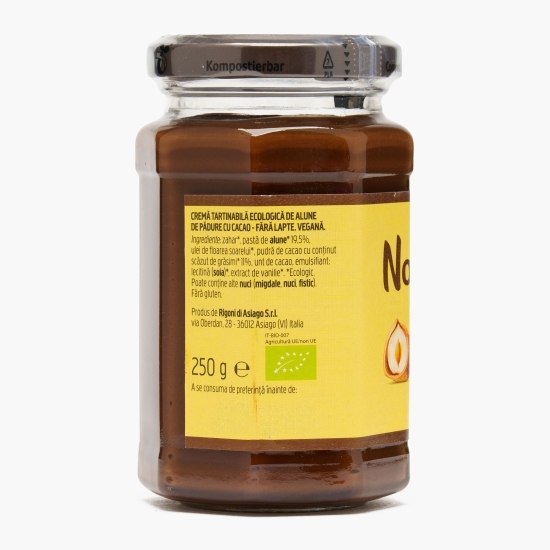 Cremă eco de cacao și alune Nocciolata, fără lapte 250g