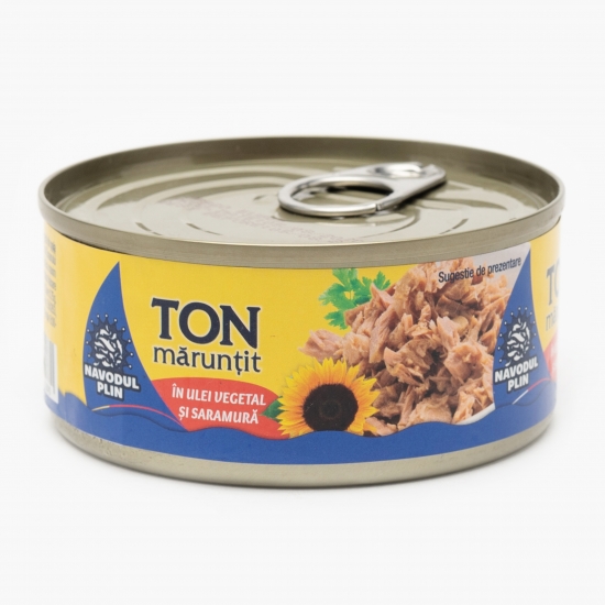 Ton mărunțit în ulei vegetal și saramură 160g