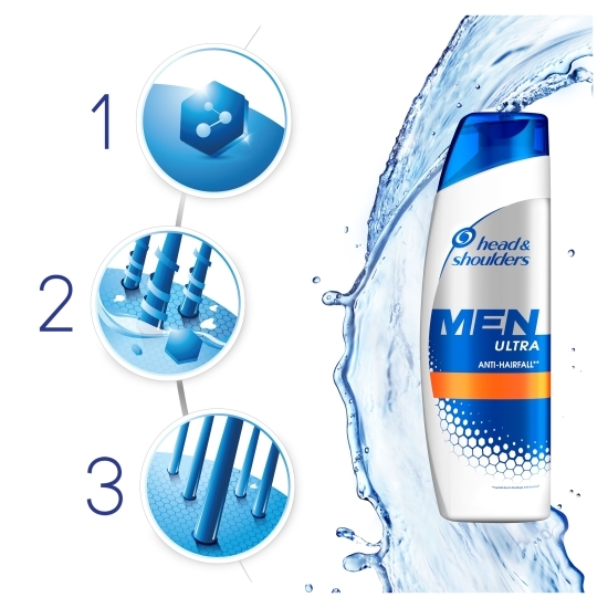 Șampon pentru bărbați Ultra antimătreață și împotriva căderii părului 360ml