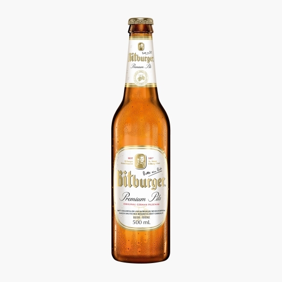 Bere blondă Premium Plis, sticlă 0.5l
