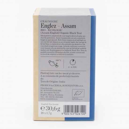 Ceai negru eco englez Assam 18 plicuri
