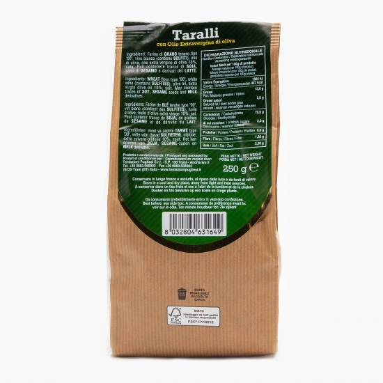 Taralli gourmet cu ulei extravirgin de măsline 250g