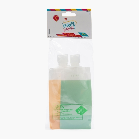 Set flacoane pliabile pentru lichide, 2 buc