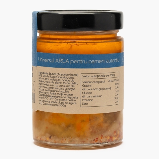 Marinată picantă de sturion în ulei 300g