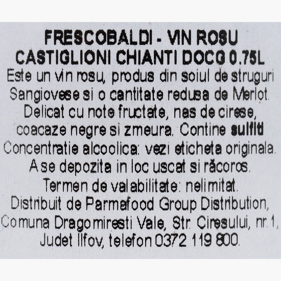 Vin roșu sec Castiglioni Chianti, 13%, 0.75l