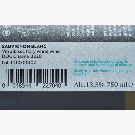 Vin alb sec Urme Sauvignon Blanc, 13.5%, 0.75l