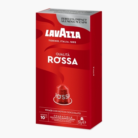 Capsule cafea Qualita Rossa, compatibile Nespresso, 10 băuturi