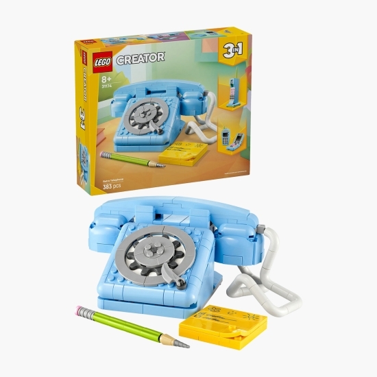 Telefon retro, 31174 Creator 3in1, 383 piese, +8 ani