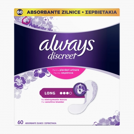 Absorbante zilnice pentru incontinența urinară Liners large 60 buc
