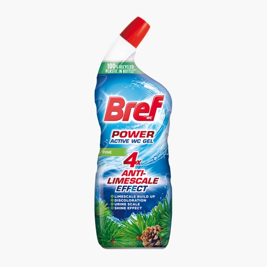 Soluție gel pentru curățat toaleta Power Active Pine 750ml