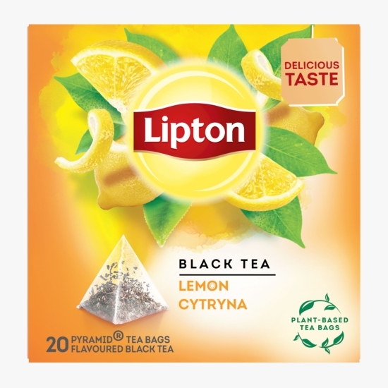 Ceai negru cu aromă de lămâie 20 plicuri piramidale
