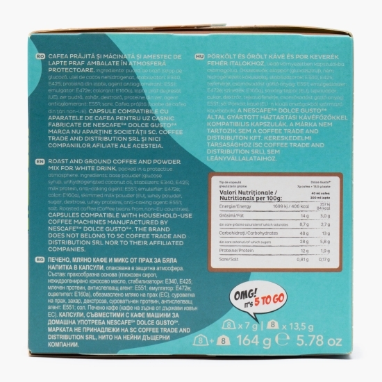 Cappuccino 8 băuturi, capsule compatibile Dolce Gusto
